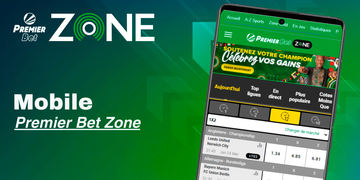 Découvrez la version mobile de Premier Bet Zone