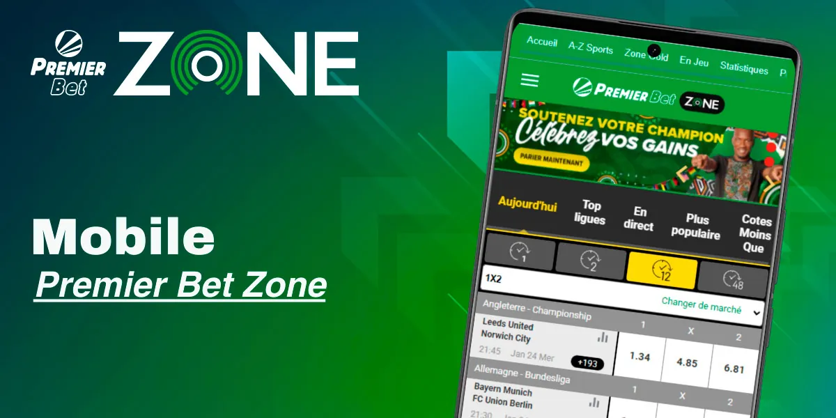 D&eacute;couvrez la version mobile de Premier Bet Zone